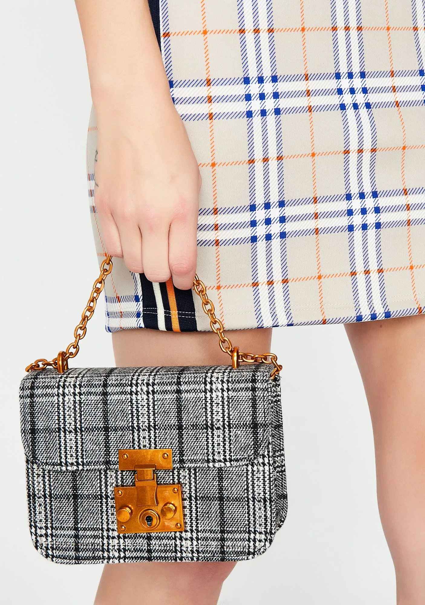 Gettin' Goals Plaid Bag