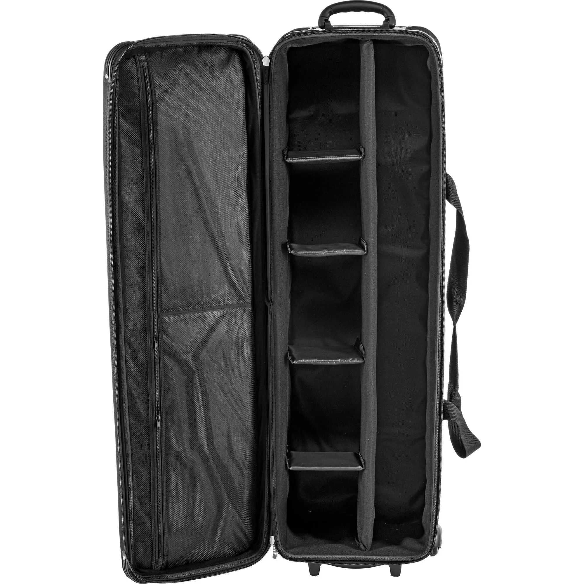 Godox CB-01 Light Stand / Tripod Wheeled Carrying Bag 44.9" Padded Case with Dividers, Corner Guards