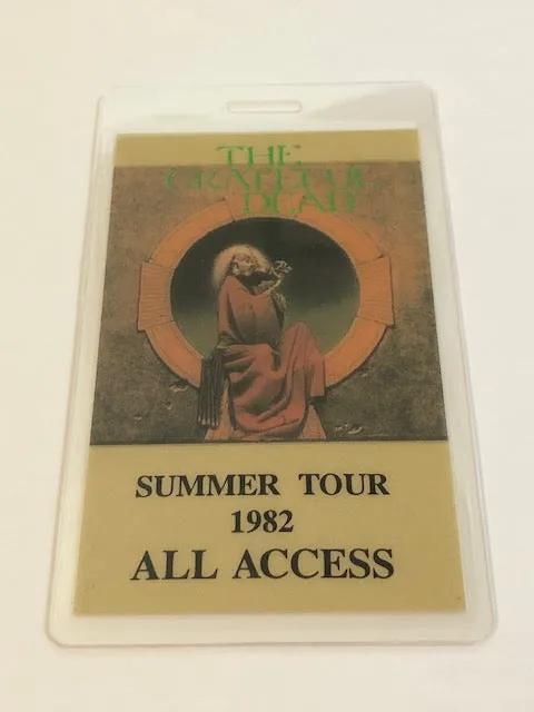 Grateful Dead - Summer Tour - Backstage Pass - 1982