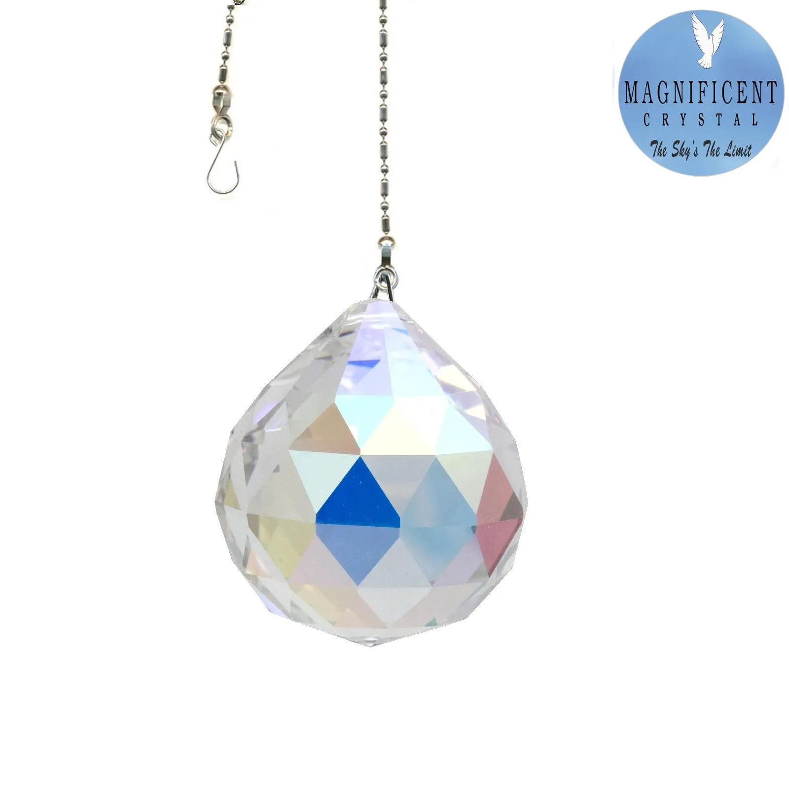 Hanging Crystal Aurora Borealis Magnificent Crystal 30mm Crystal Ball Prism