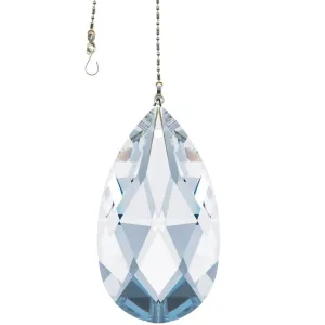 Hanging Crystal Suncatcher 2.5-in Magnificent Crystal Clear Almond Prism