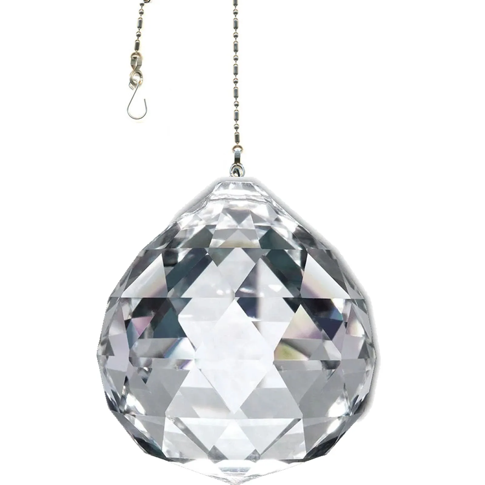 Hanging Crystal Suncatcher 50mm Magnificent Crystal Clear Ball Prism