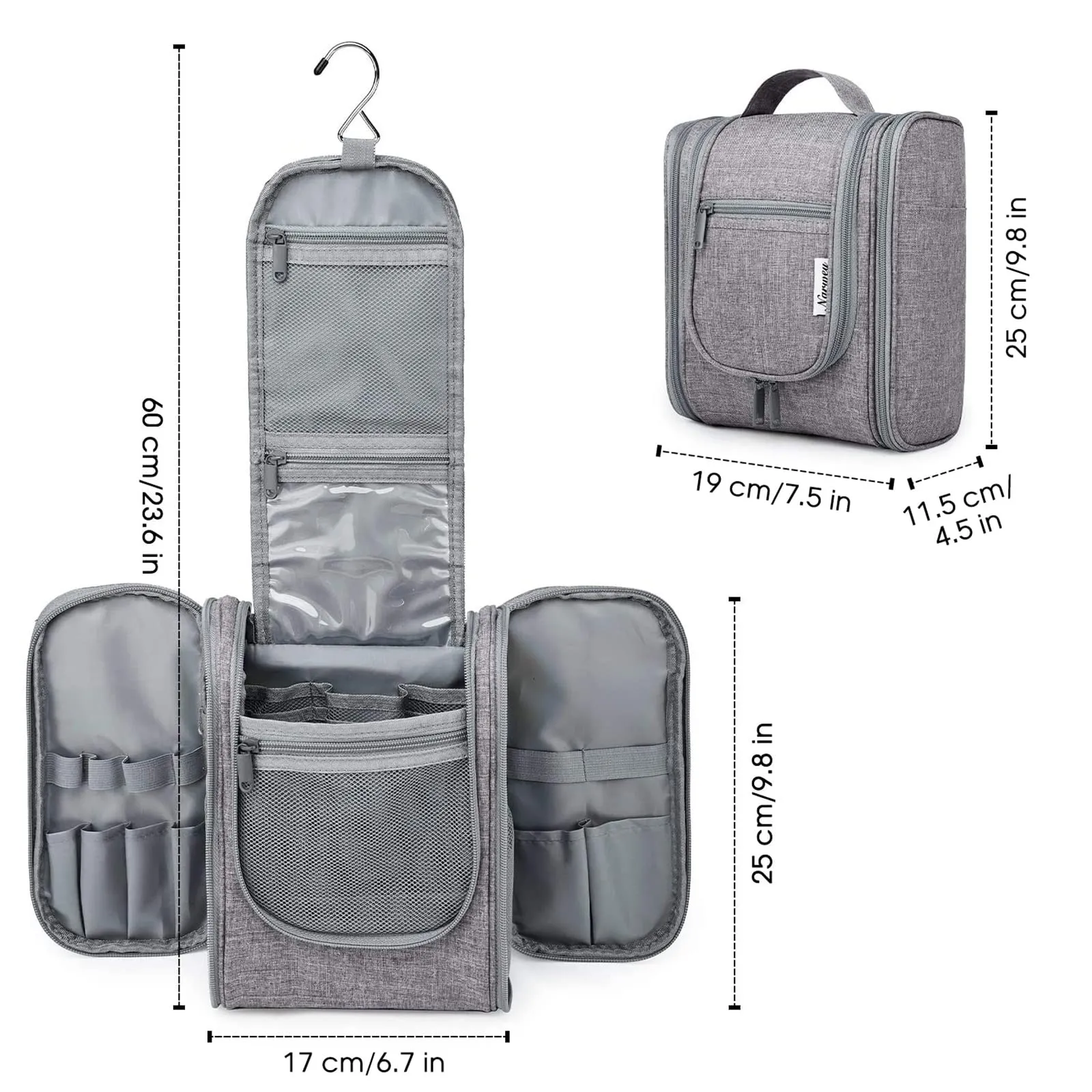 Hanging Travel Toiletry Cosmetic Bag for Women and Men (NW5026)