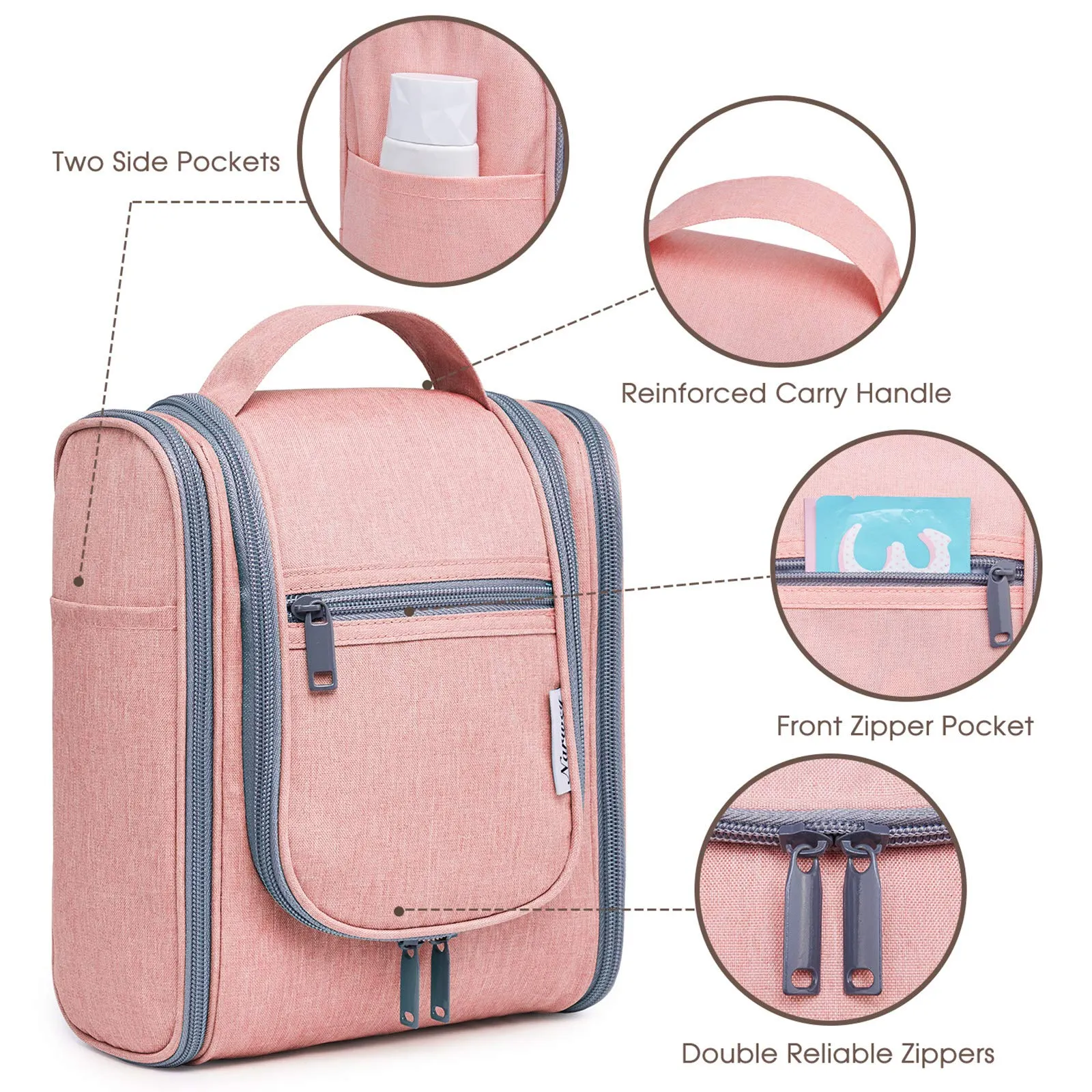 Hanging Travel Toiletry Cosmetic Bag for Women and Men (NW5026)