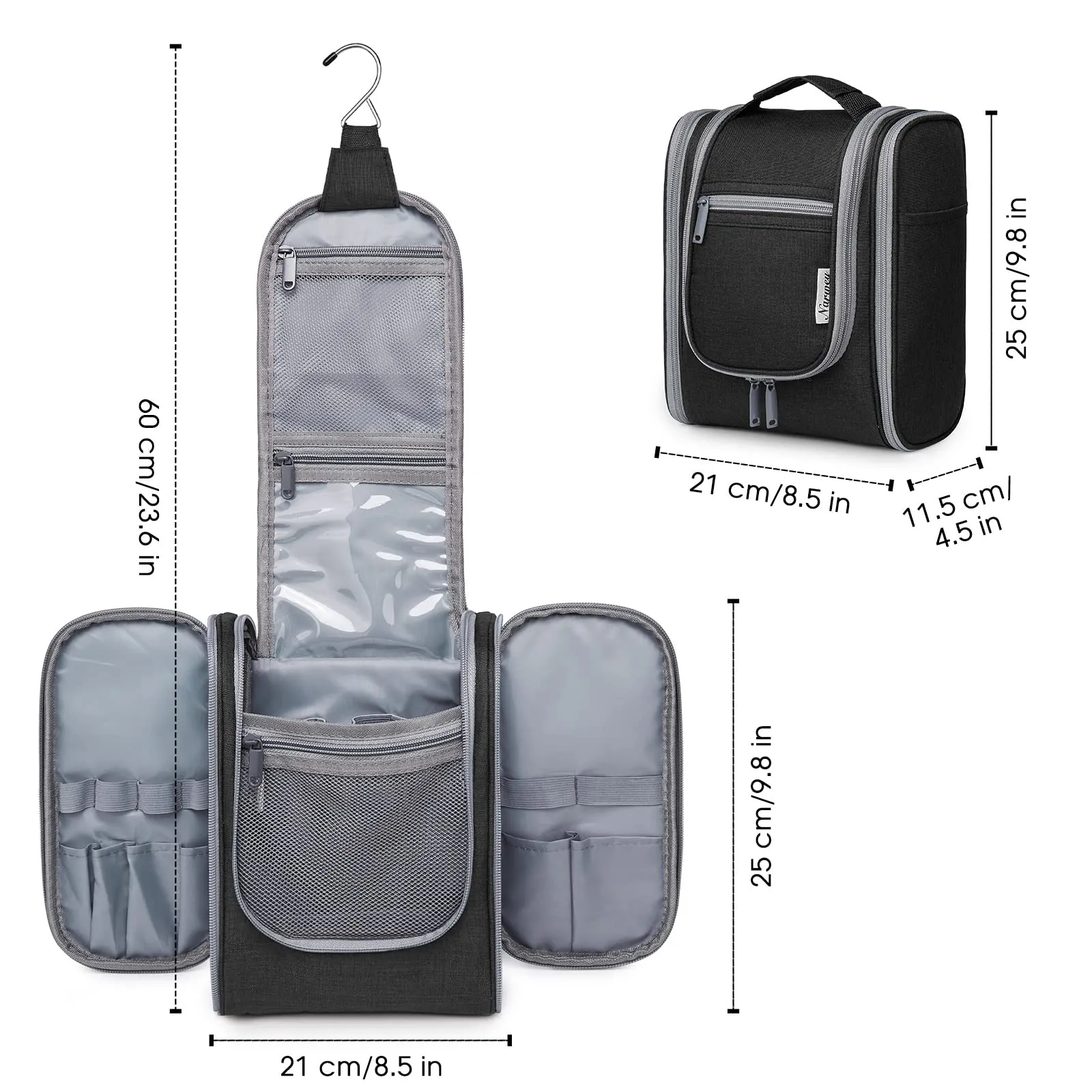 Hanging Travel Toiletry Cosmetic Bag for Women and Men (NW5026)