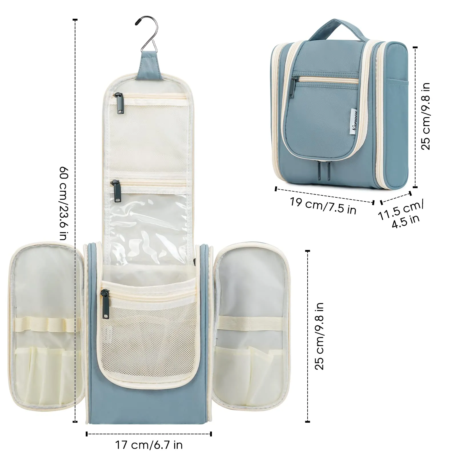 Hanging Travel Toiletry Cosmetic Bag for Women and Men (NW5026)