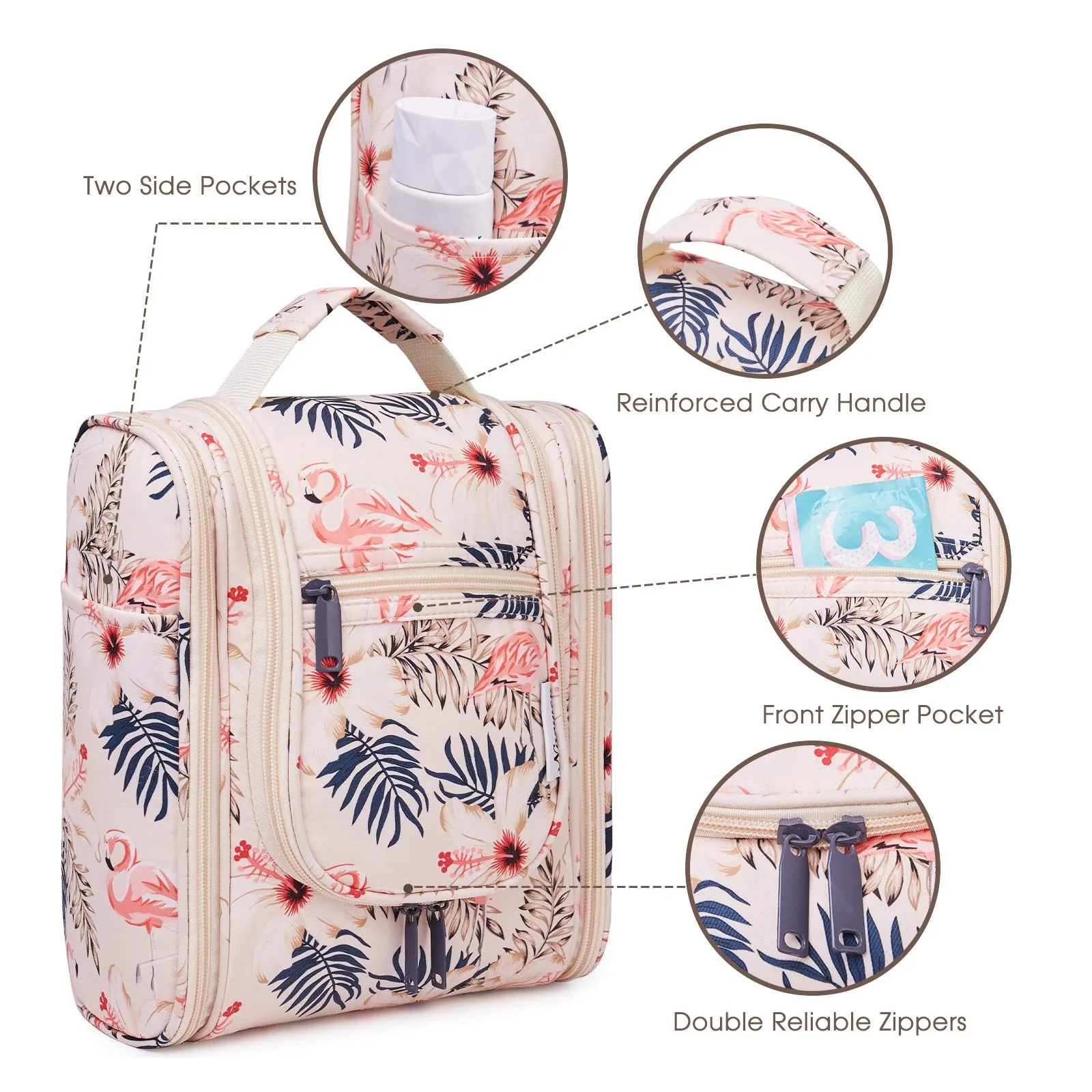 Hanging Travel Toiletry Cosmetic Bag for Women and Men (NW5026)