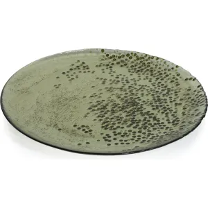 Hoku 11" Dotted Glass Plates, Set of 6