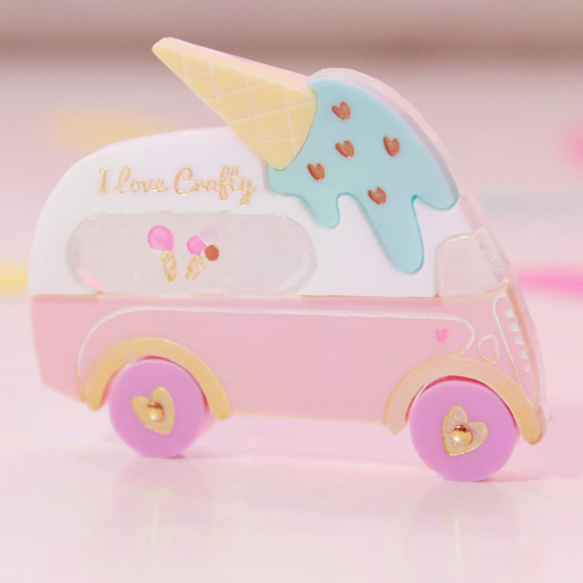 Ice Cream Van Brooch