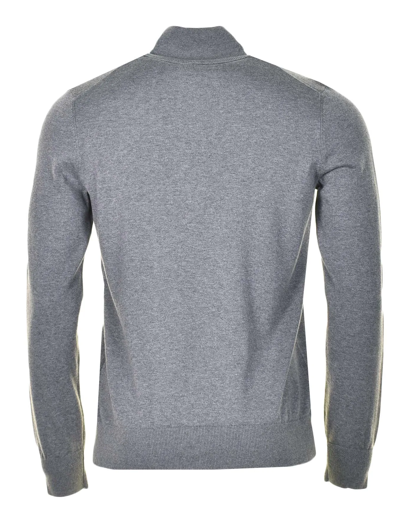 Kanobix Knitted Quarter Zip Light Pastel Grey