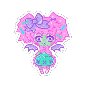 Kawaii Zombie Kiss-Cut Sticker