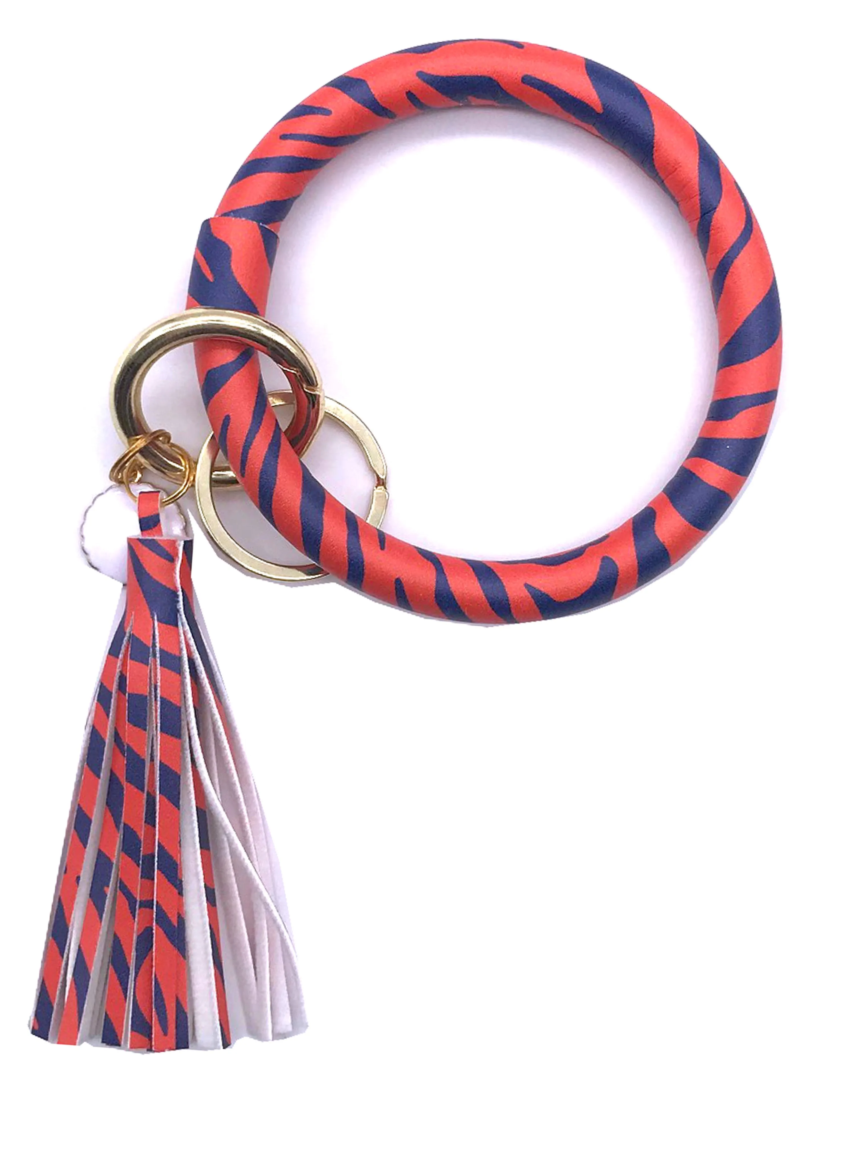 KC-8845 Orange/Navy Tiger Key Chain