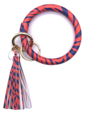 KC-8845 Orange/Navy Tiger Key Chain