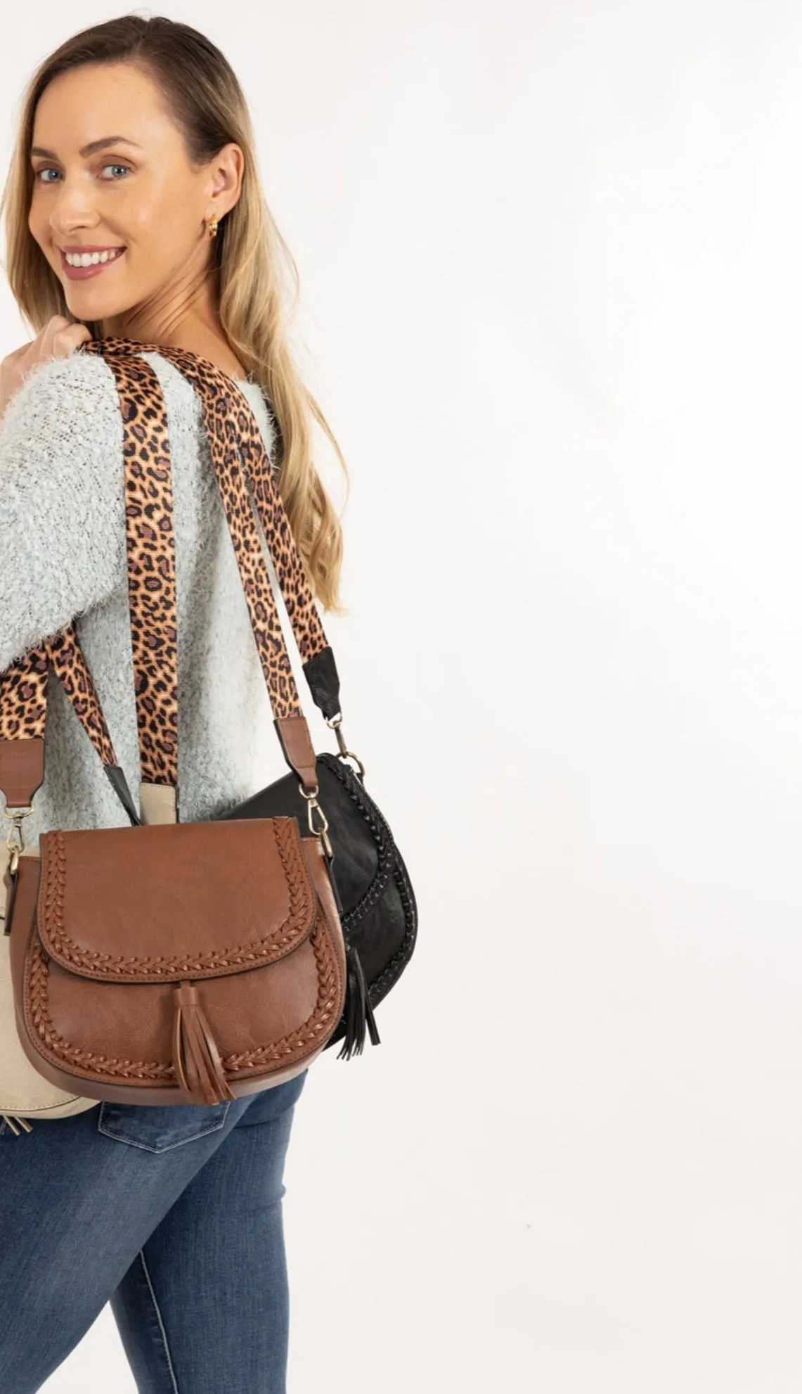 KELSEY CROSS-BODY WESTERN BAG TAN