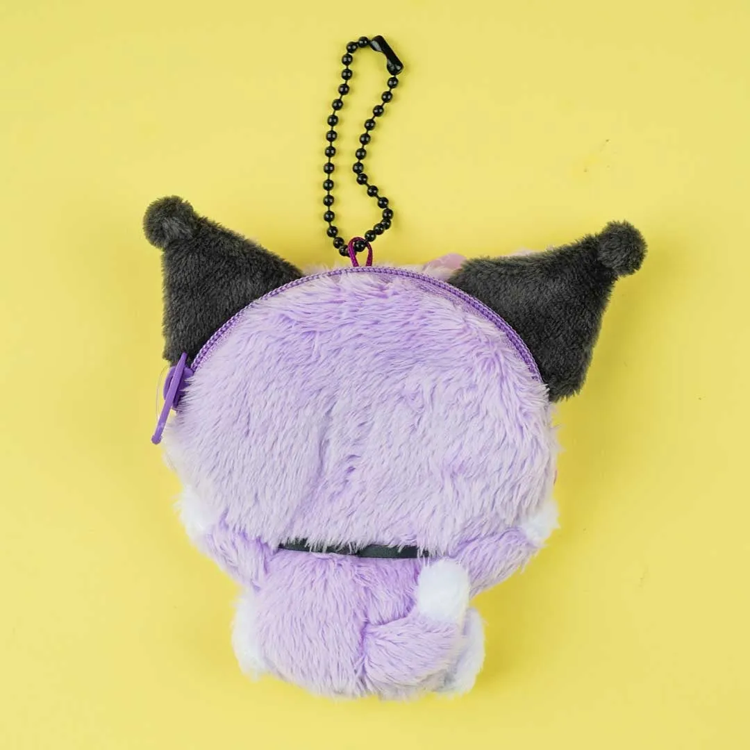 Kuromi Happy Cat Plushie Coin Purse & Bag Charm