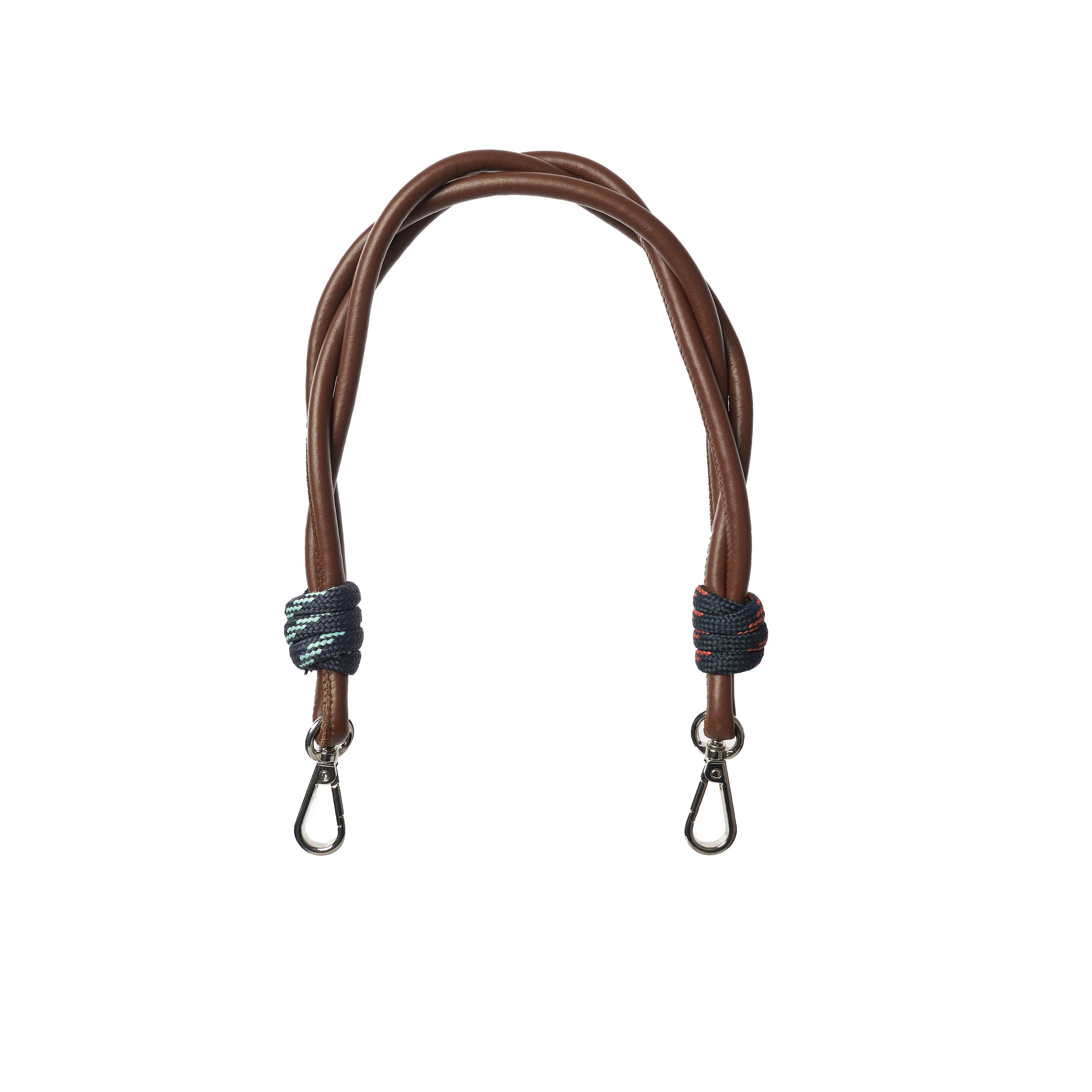 Leather & Cord Strap - Brown