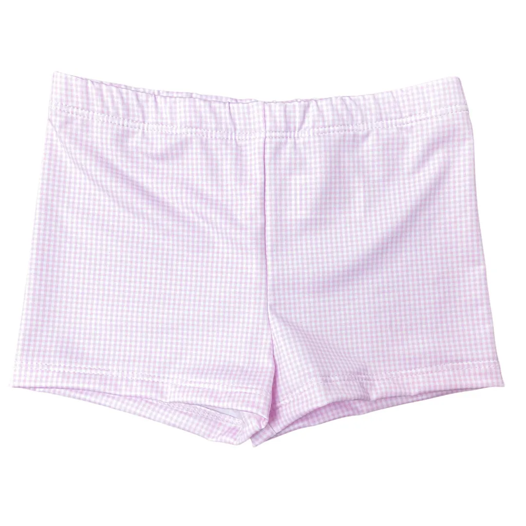 Light Pink Gingham Carly Cartwheel Short