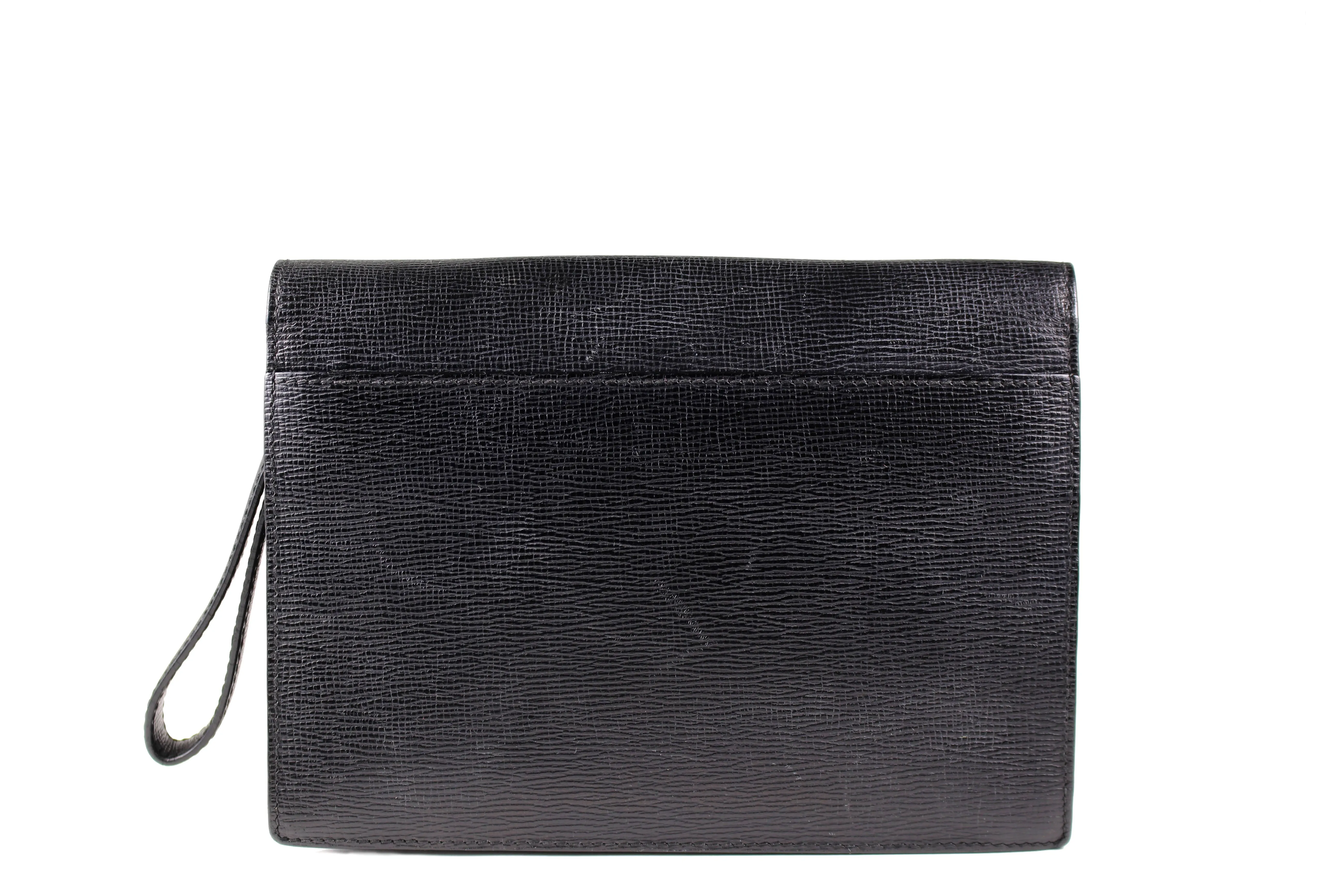 LOEWE man bag black leather optional handle