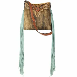 Lorelei Ariat Crossbody Calf Hair Tooled Tan A770005608