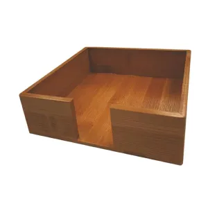 Luncheon Napkin Holder Chestnut Bamboo