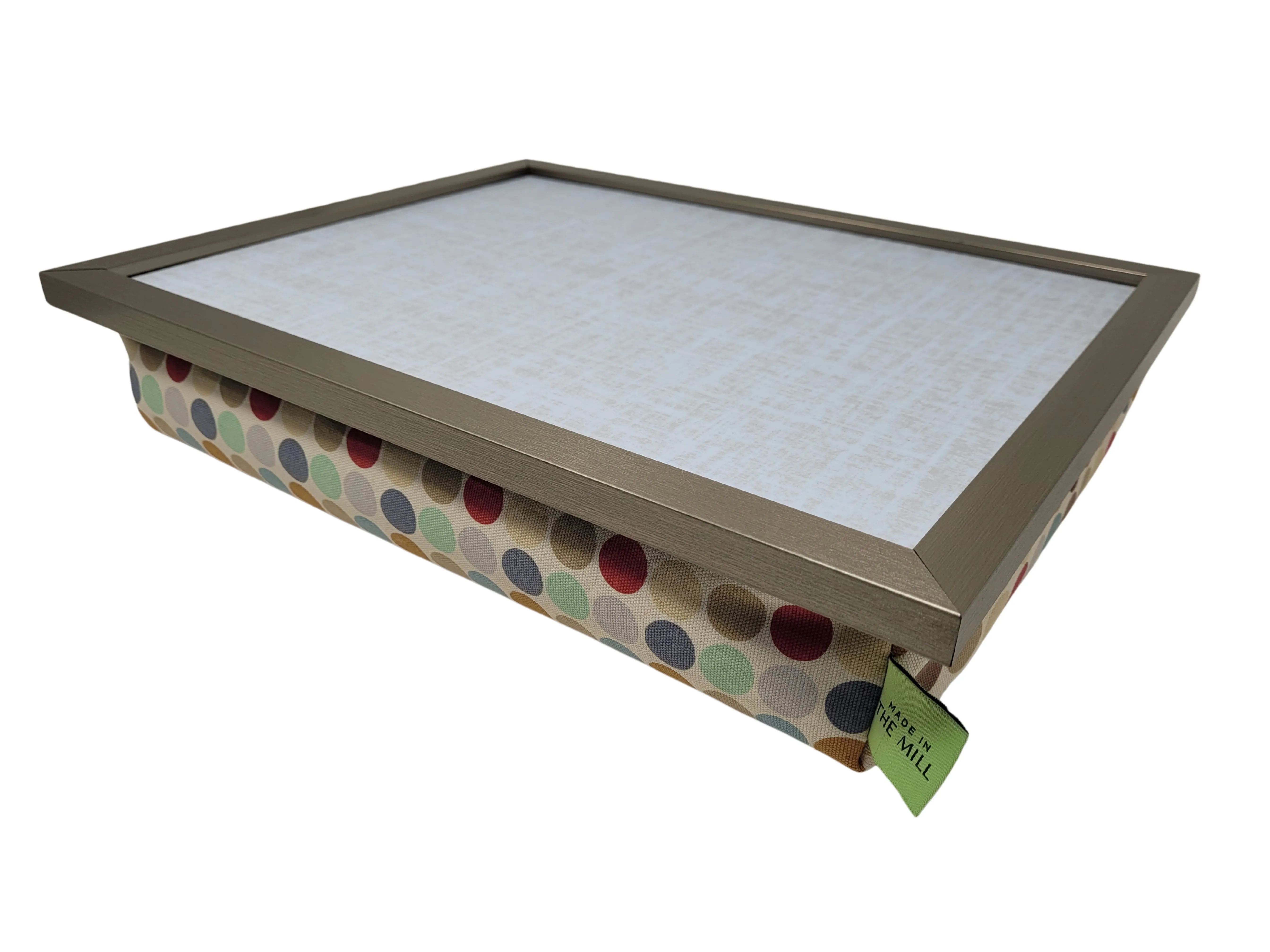 Luxury Lap Tray With Bean Bag from Made in the Mill - Polka Dot Design