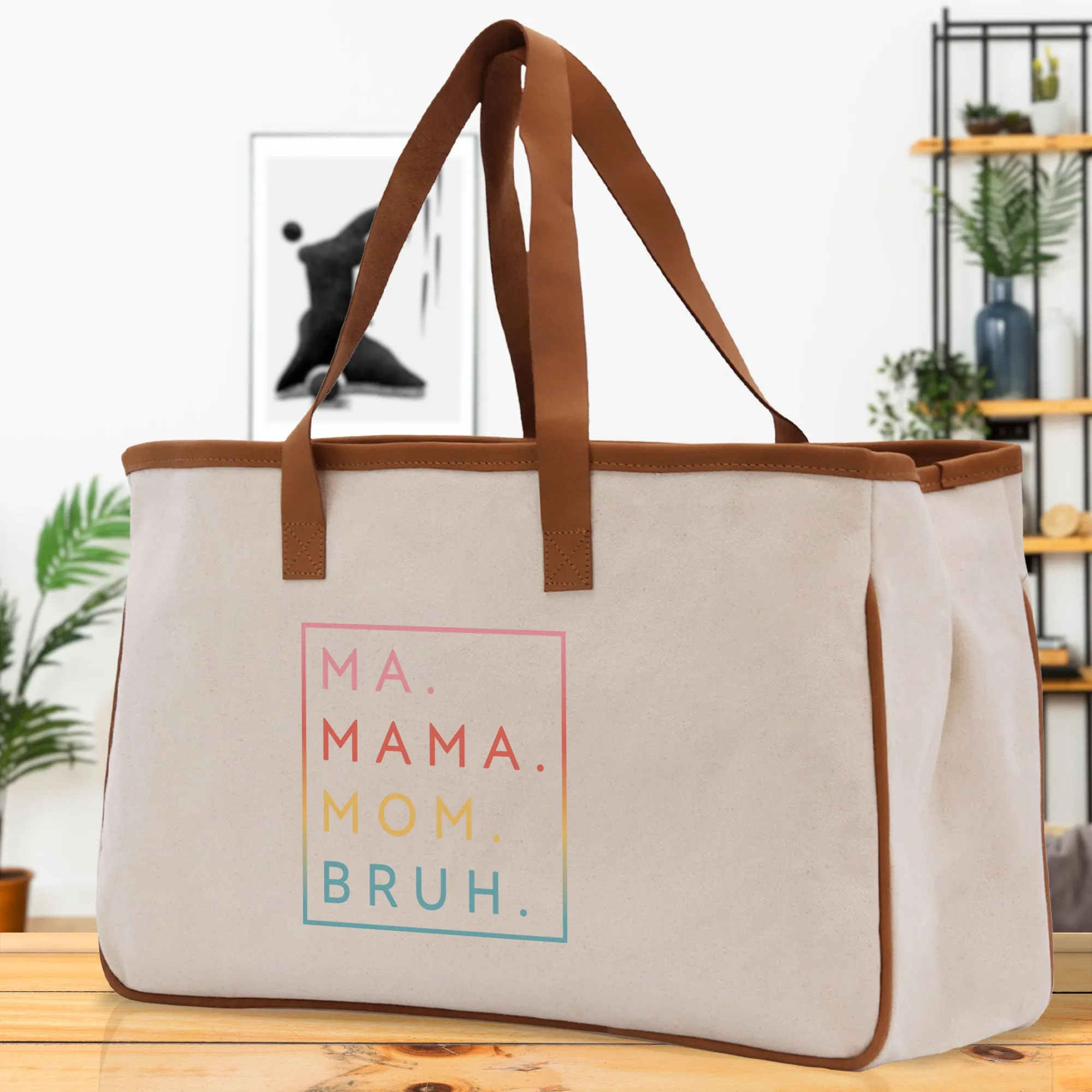 Ma Mama Mom Bruh Canvas Tote Bag Mama Tote Mom Stuff Bag Mommy Bag Dog Mom Gift Dog Mom Bag Mom Shopping Bag New Mom Gift Best Mom Ever Bag