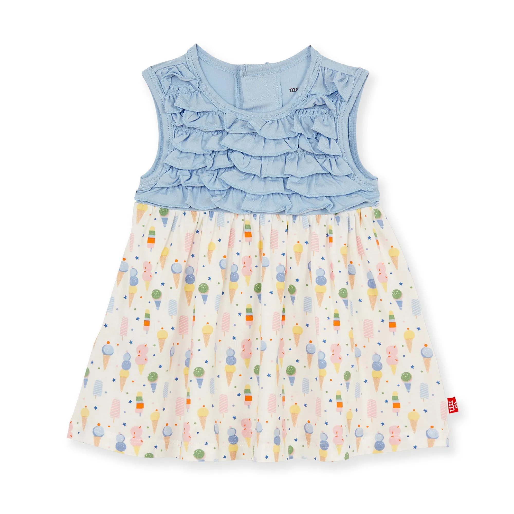 Magnetic Me Ice Ice Cream Baby Dress w/Ruffle Diaper Cover