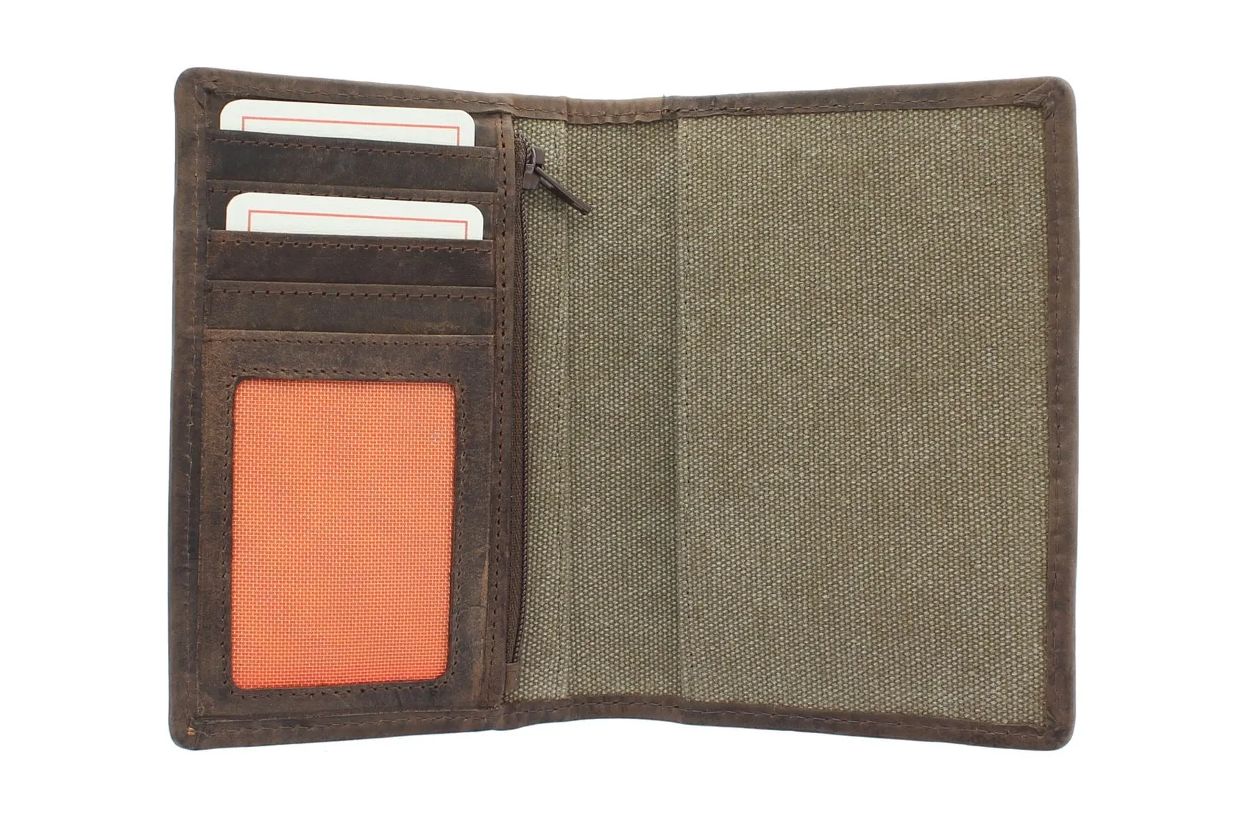 Mala CACTUS Canvas / Leather Passport Holder With RFID Protection 216_81