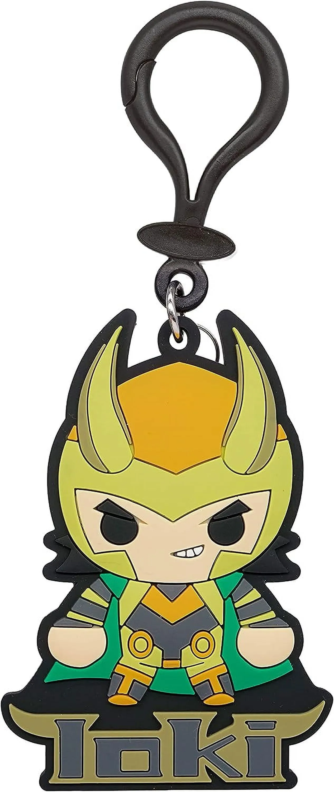 Marvel Loki Soft Touch Bag Clip - Marvel Loki Backpack Keychains for Boys and Girls, Cute Marvel Loki Keychain Accessories for Purse, Marvel Avengers Key Ring Charms for Marvel Fans - 4.5 Inches