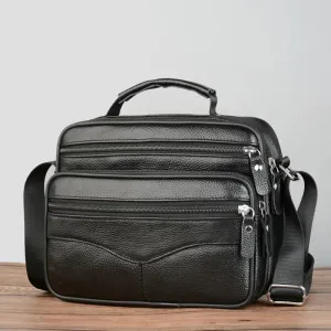 Men's Genuine Leather Handbags: Business Messenger Bags, Small Crossbody Bag for a Fashionable and Functional Handbag