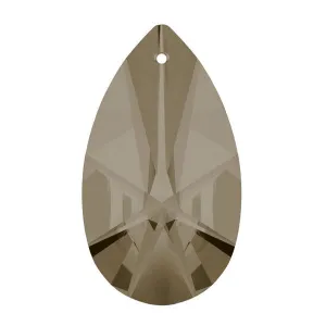 Modern Almond Crystal 3 inches Honey Prism with One Hole on Top