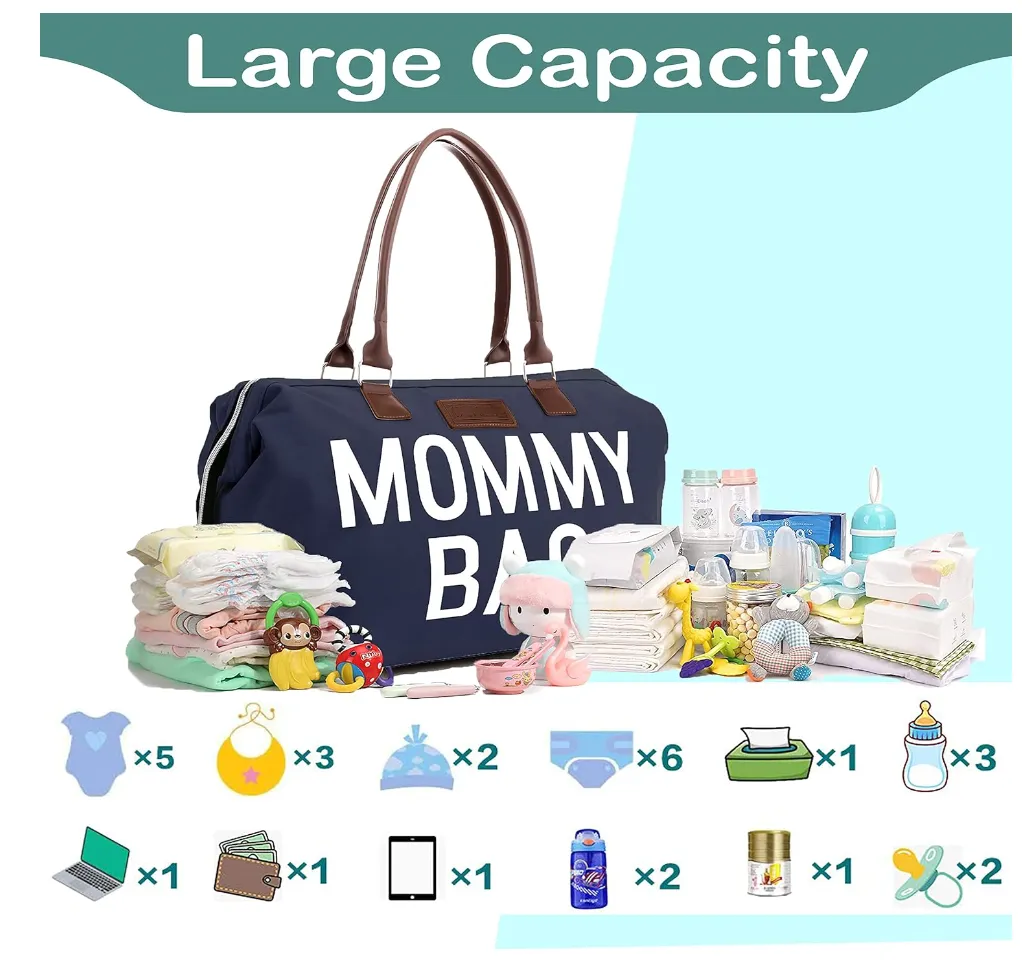 Mommy Diaper Bag for Hospital & Travel,Baby Care (NAVY BLUE)