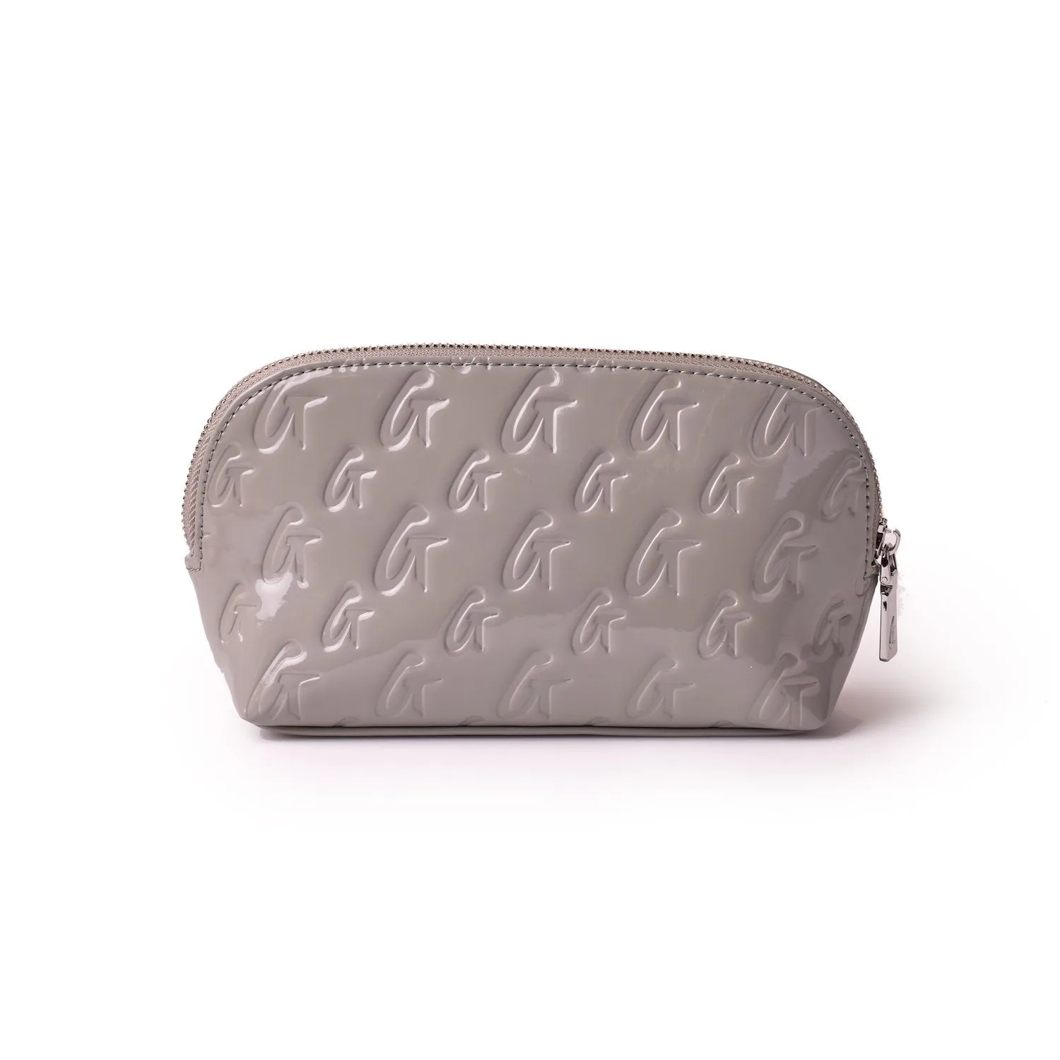 MONOGRAM COSMETIC POUCH - MIRROR GRAY