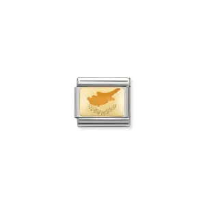 Nomination Composable Link Cyprus Flag, 18K Gold & Enamel