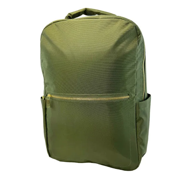 Olive Nylon Brass Diego Backpack