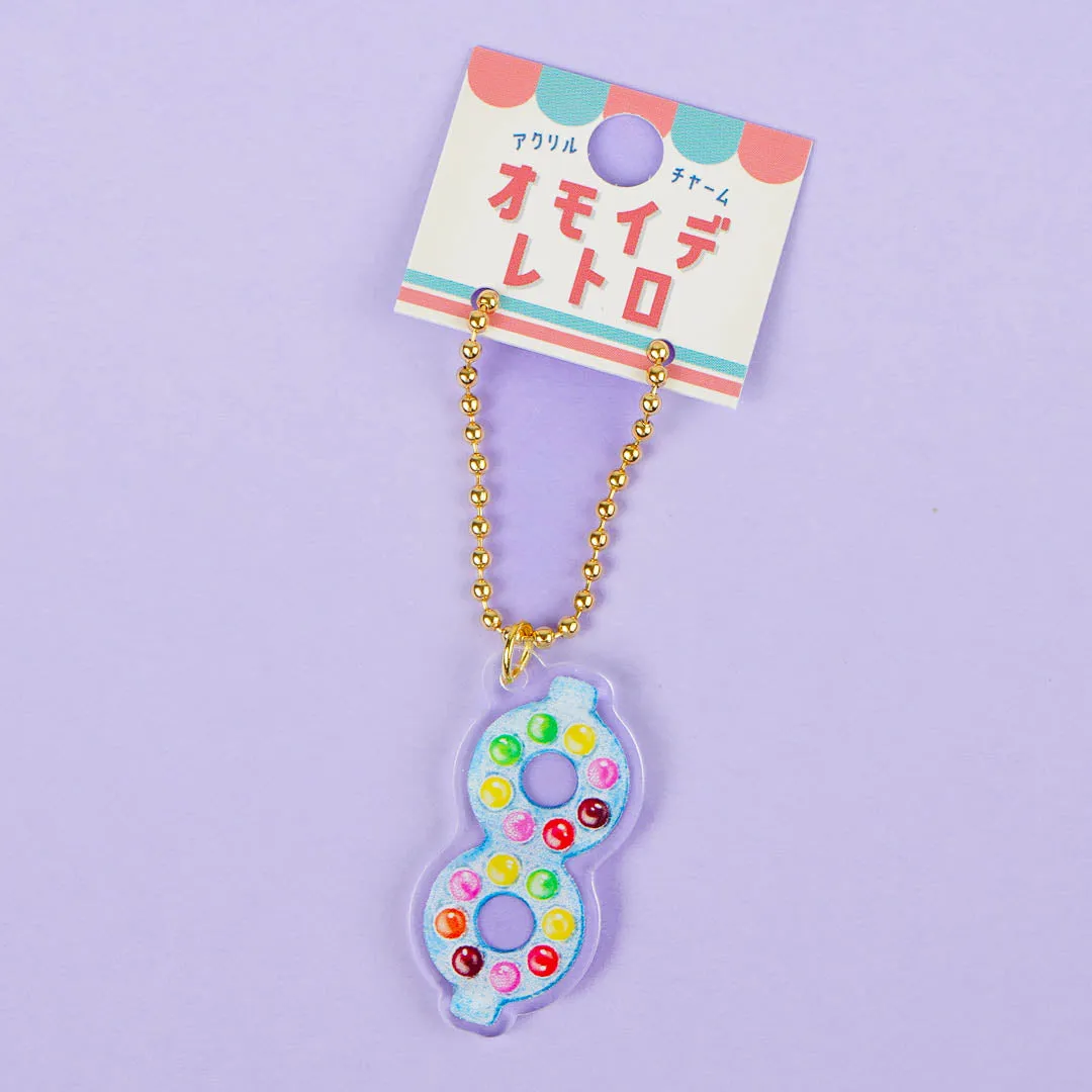 Omoide Retro Acrylic Charm - Chocolate Candy