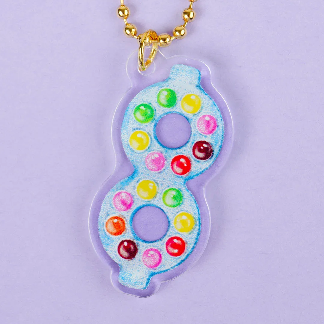 Omoide Retro Acrylic Charm - Chocolate Candy