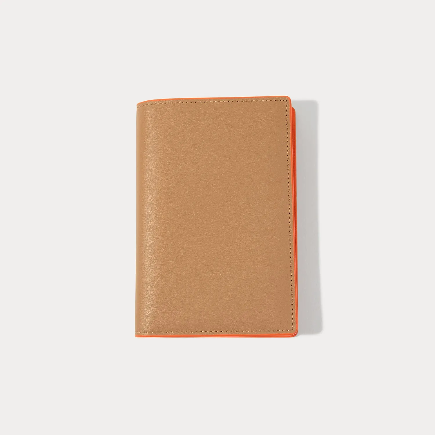 Passport Holder - Tan/Gold