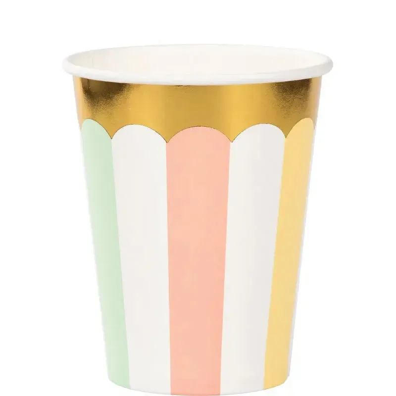 Pastel Celebrations Cups - 8 Pkt