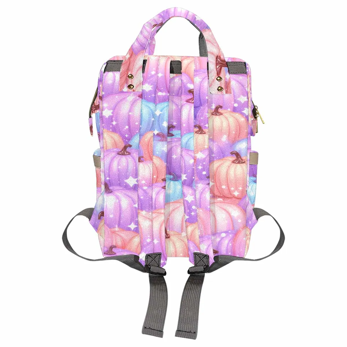 Pastel Pumpkin Diaper Bag Backpack