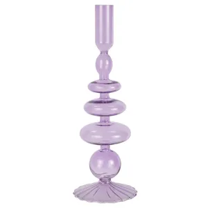 Pastel Wave Lilac Candle Holder Each