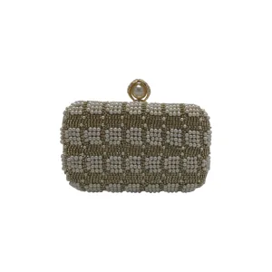 Pearl Beaded Clutch