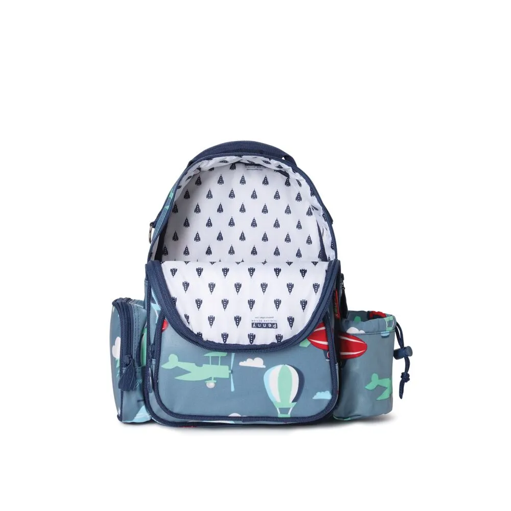 Penny Scallan Bundle of Medium Backpack and Lunch Bag - Space Monkey