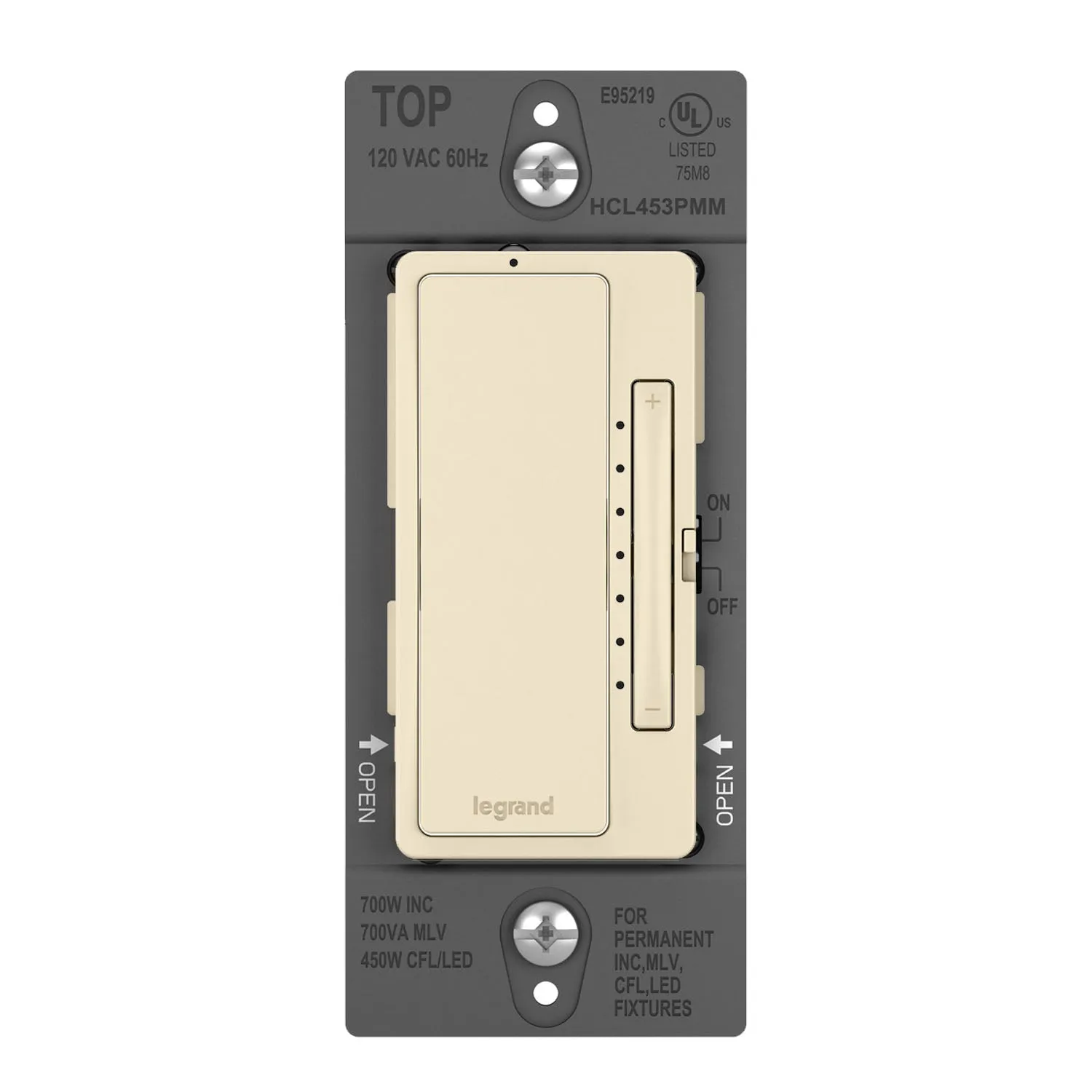 radiant Multi-Location Master Dimmer Switch, 450 Watts LED|MLV, Light Almond