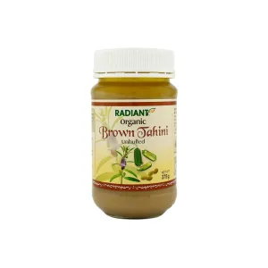 Radiant Organic Brown Tahini Unhulled 375g