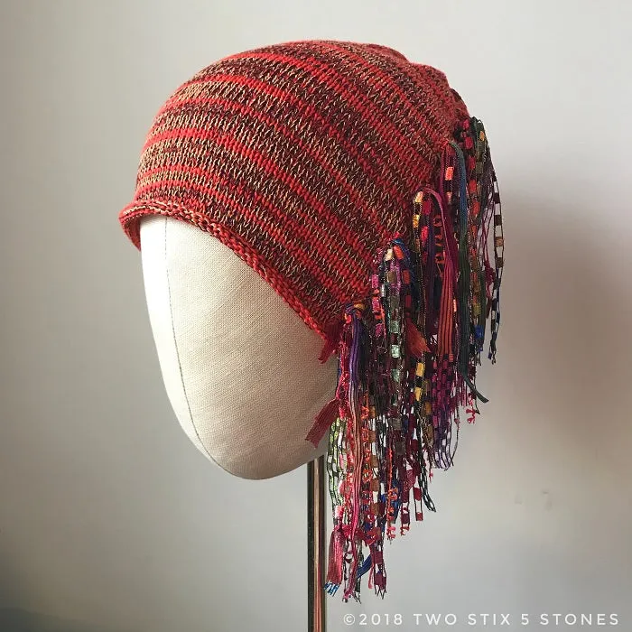 Red Tweed *Funky Chic Hat* (FCNA26)