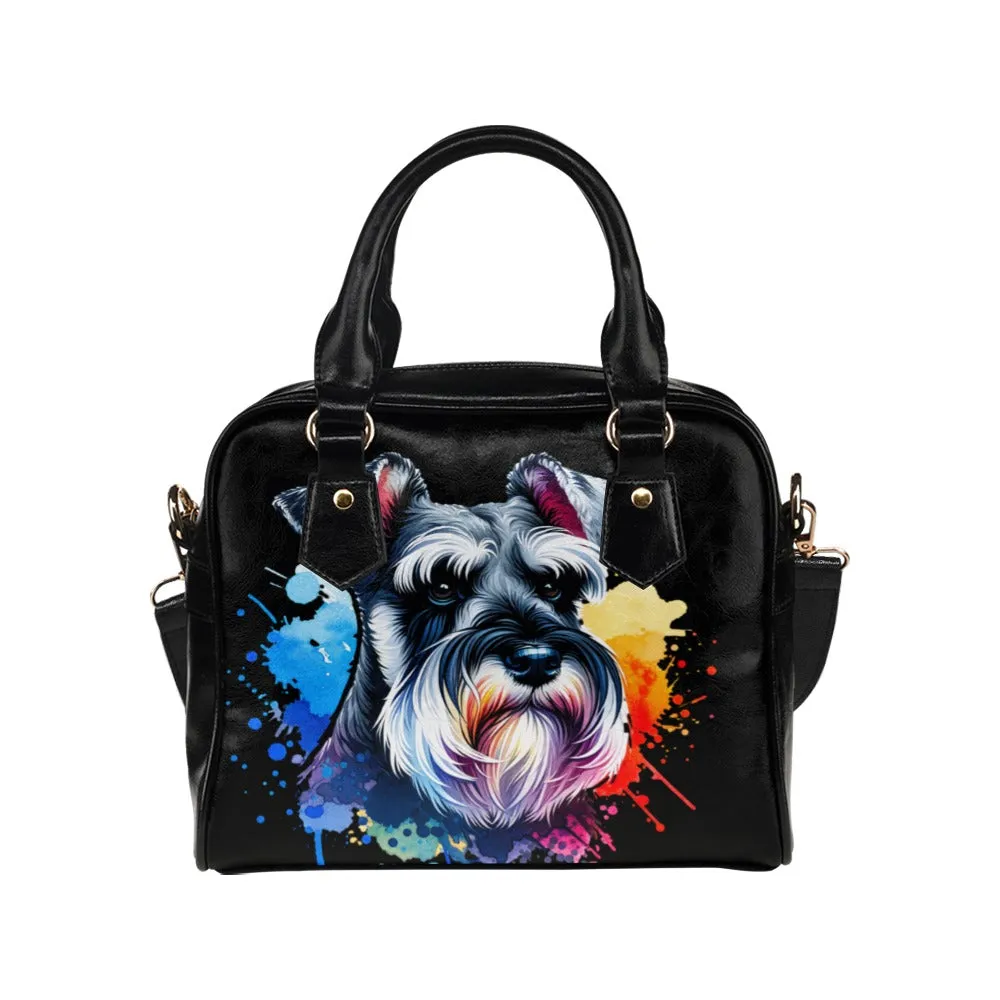 Schnauzer Shoulder Bag - Watercolor