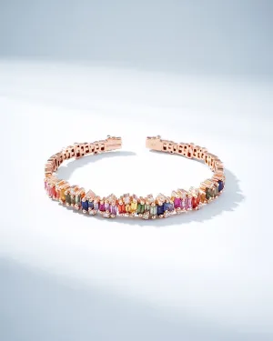 Shimmer Audrey Rainbow Sapphire Bangle