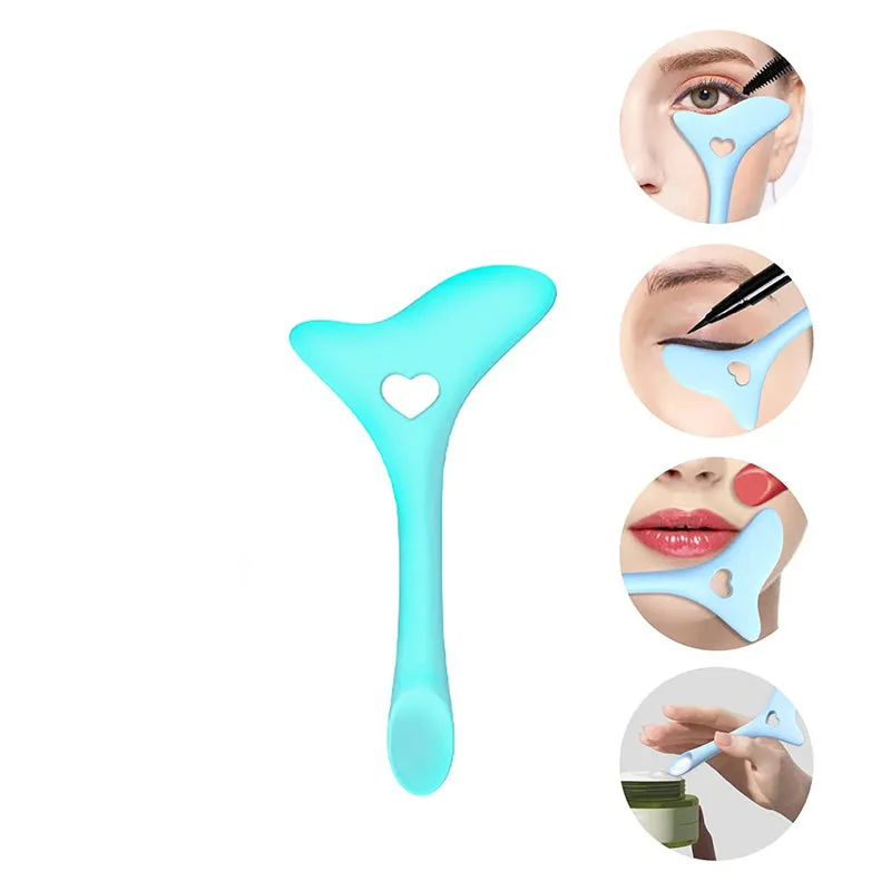 Silicone Eyeliner Aid Eyebrow Pencil Stencil Eyeshadow  Eye Makeup Tool Kit