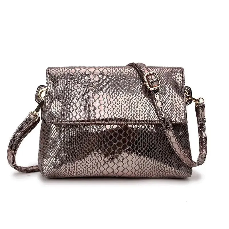 Snake Pattern Small Bag with Trendy Design & Spacious Interior - 23x20x5.5 CM